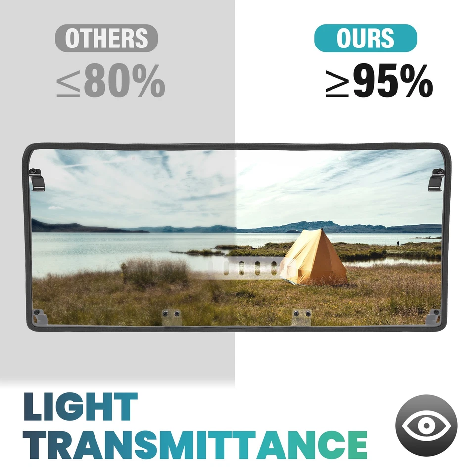 Rear Windshield Clear Back Window Windscreen For 2021-2025 CFMOTO UForce 600 Foto 4 de 4