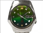Seiko Advan 7019-7330 1974 JDM Automatic Green Fume Gradient Day-Date Vintage