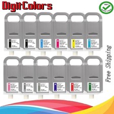 A Set of 12 PFI-701 PFI-702 Ink Cartridge fit for canon ImagePrograf 8100 9100