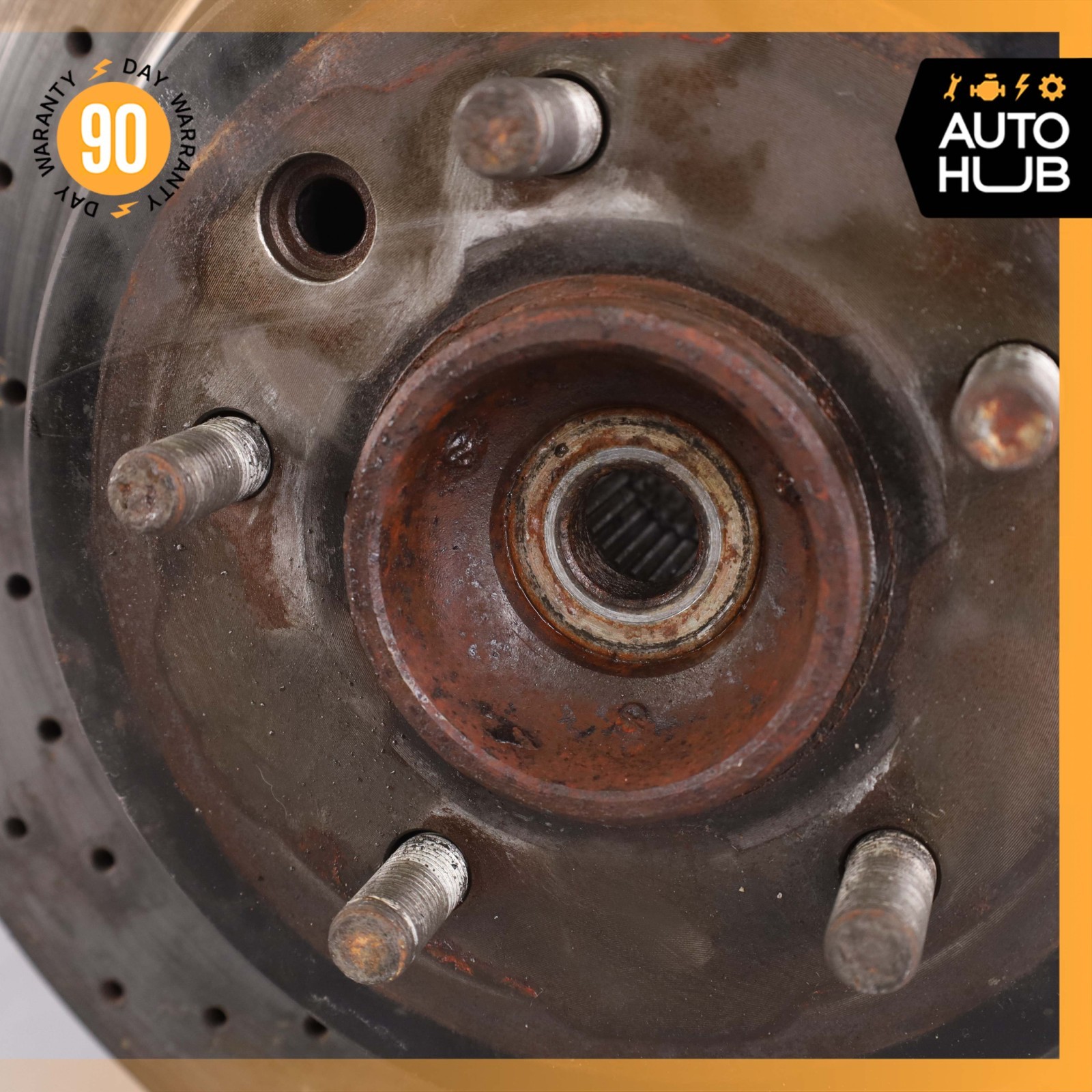 00-04 Aston Martin DB7 Vantage Rear Left Spindle Knuckle Hub w/ Rotor OEM 35k
