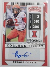 2020 Panini Contenders Draft Picks #278 - Reggie Corbin - College Ticket Auto