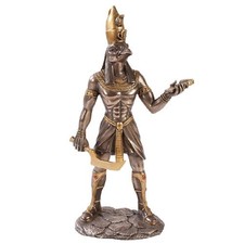 Pacific Giftware Egyptian Horus Home Decor Statue Made of Polyresin, Bronze