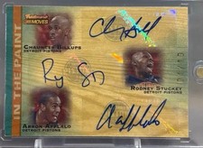 Detroit Pistons Triple Auto Card Chauncey Billups Stuckey Afflalo 01/10 Limited