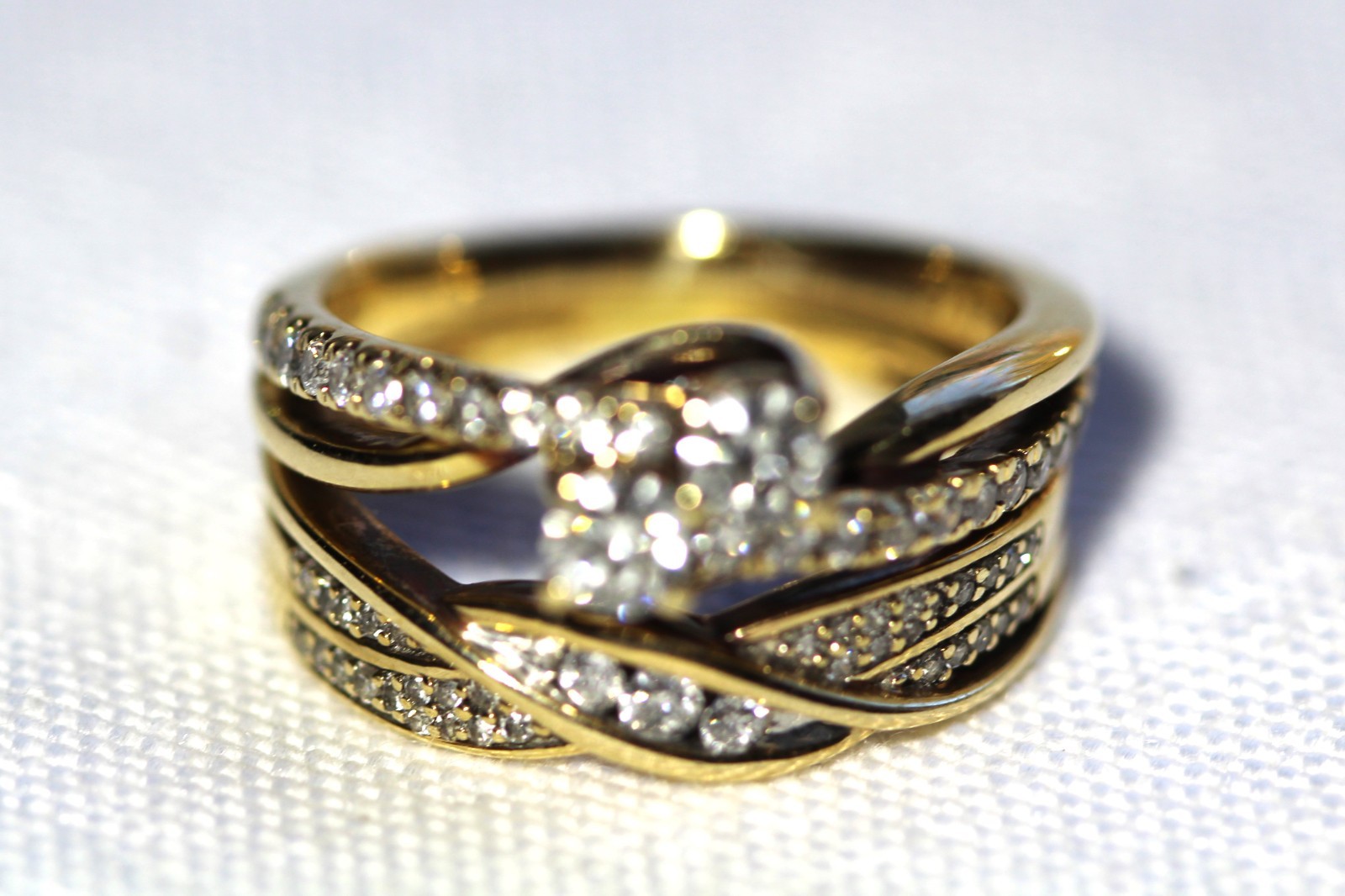 EVER US Two-Stone Ring Round Brilliant Natural Di… - image 2