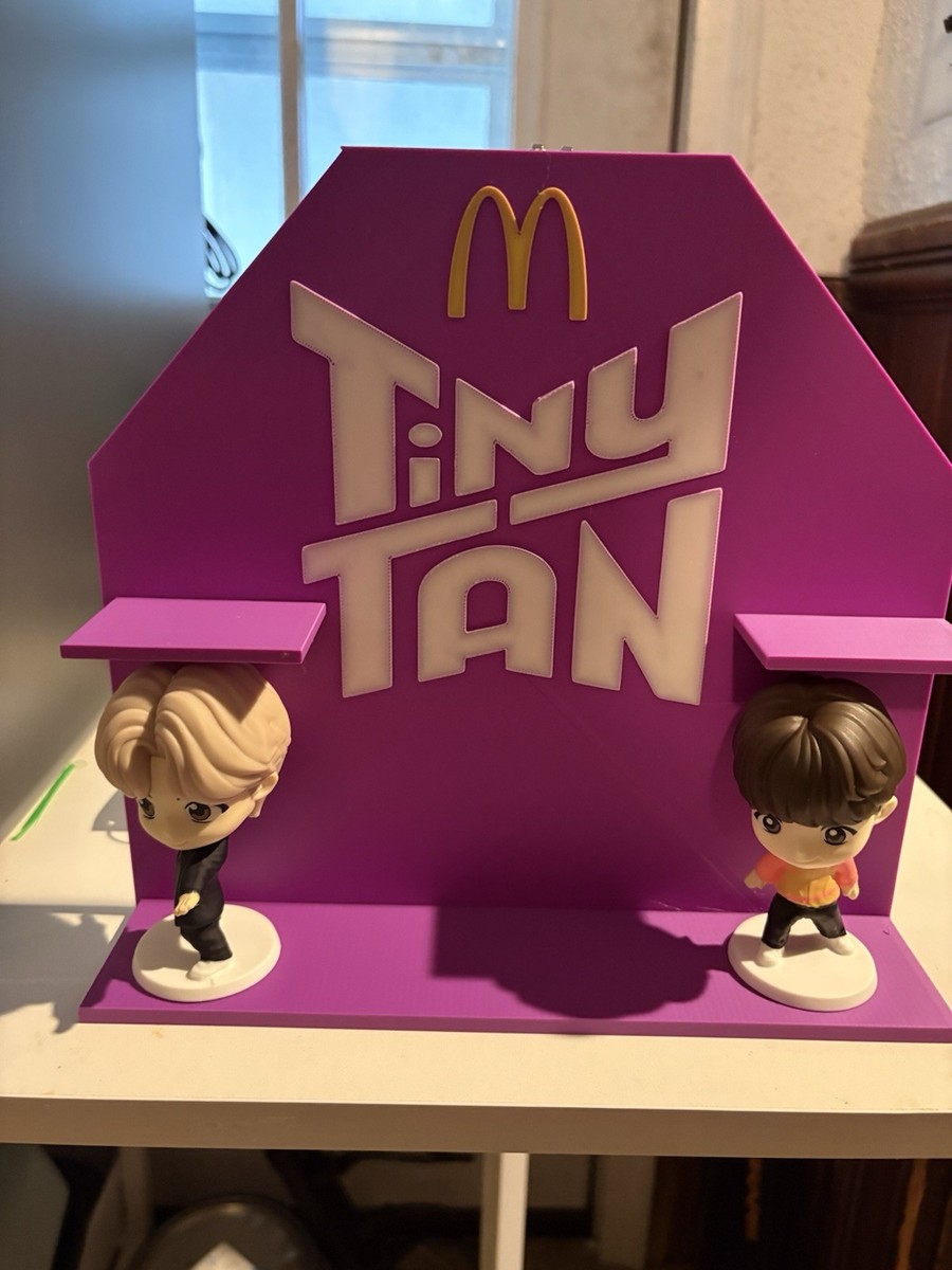TinyTAN McDonald's Inspired Display Stand – 3D Printed BTS Shelf