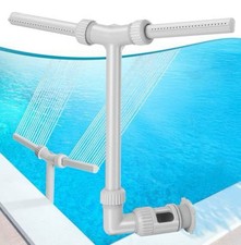 Fontanna basenowa do basenów naziemnych i naziemnych, regulowany podwójny wodospad natryskowy Spr