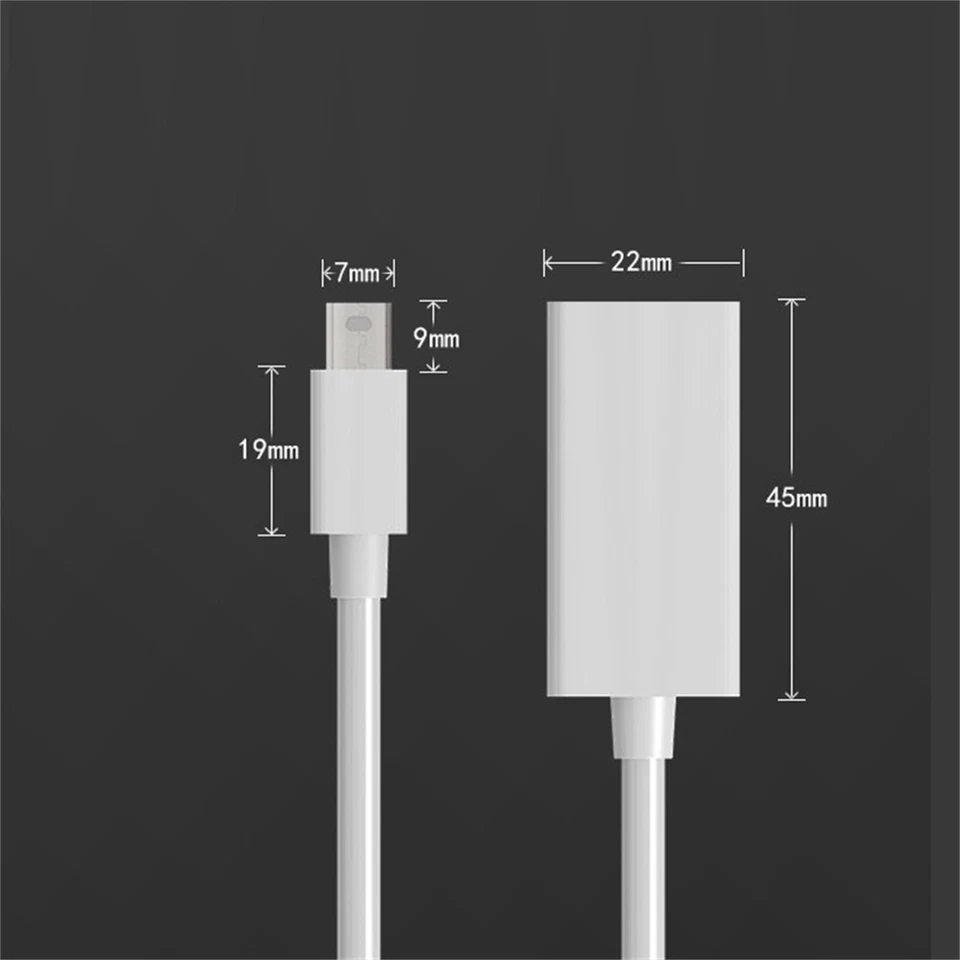 Mini DP Thunderbolt To HDMI Cable Adapter 30hz 4K For MacBook Air/Pro Mac Mini - Image 4 of 4