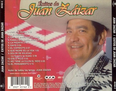 JU N ZAIZAR - EXITOS DE JUAN ZAIZAR NEW CD