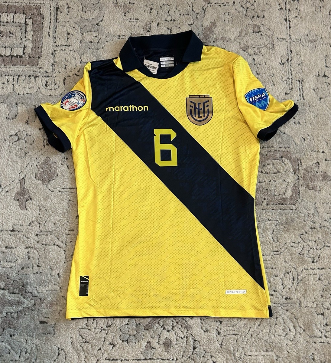 Marathon Authentic Ecuador Copa America 2024 Willian Pacho Jersey