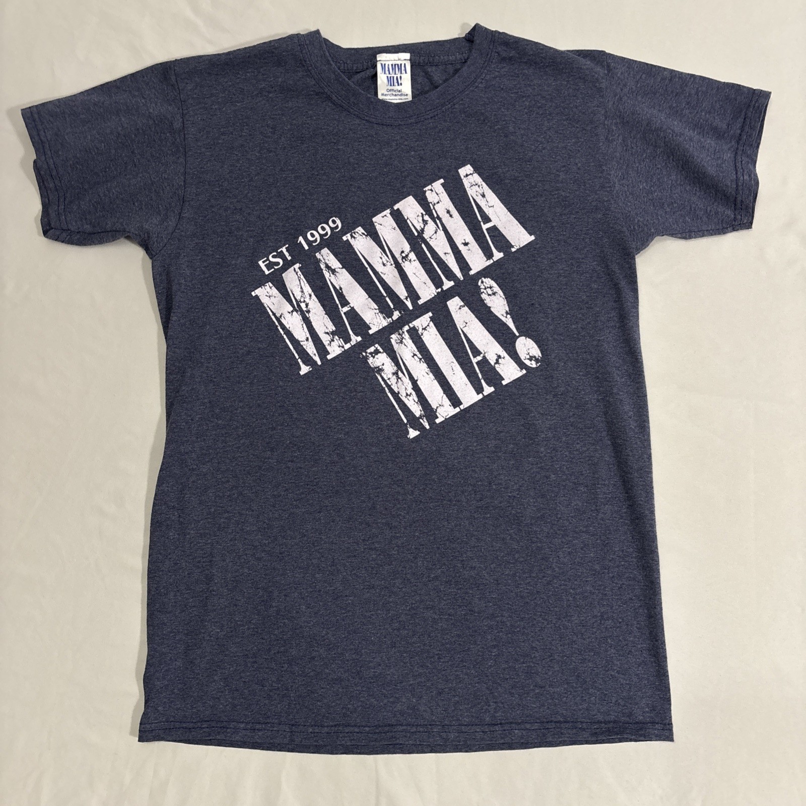 Mama Mia! Official Merchandise Blue Cotton Short Sleeve Graphic T-Shirt ✅ Size S