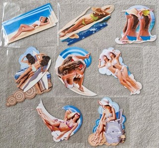 8 x 3D Motive Strandschönheiten