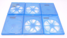 Lot of 6 Pre-Owned Blu-Ray Single Capacity Replacement Cases Holds 1 Disc 