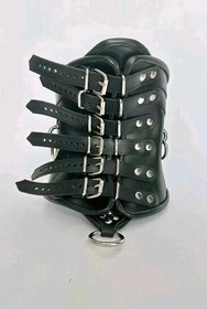 Genuine Leather Gothic Neck Corset Collar BDSM Steampunk Bondage Gear
