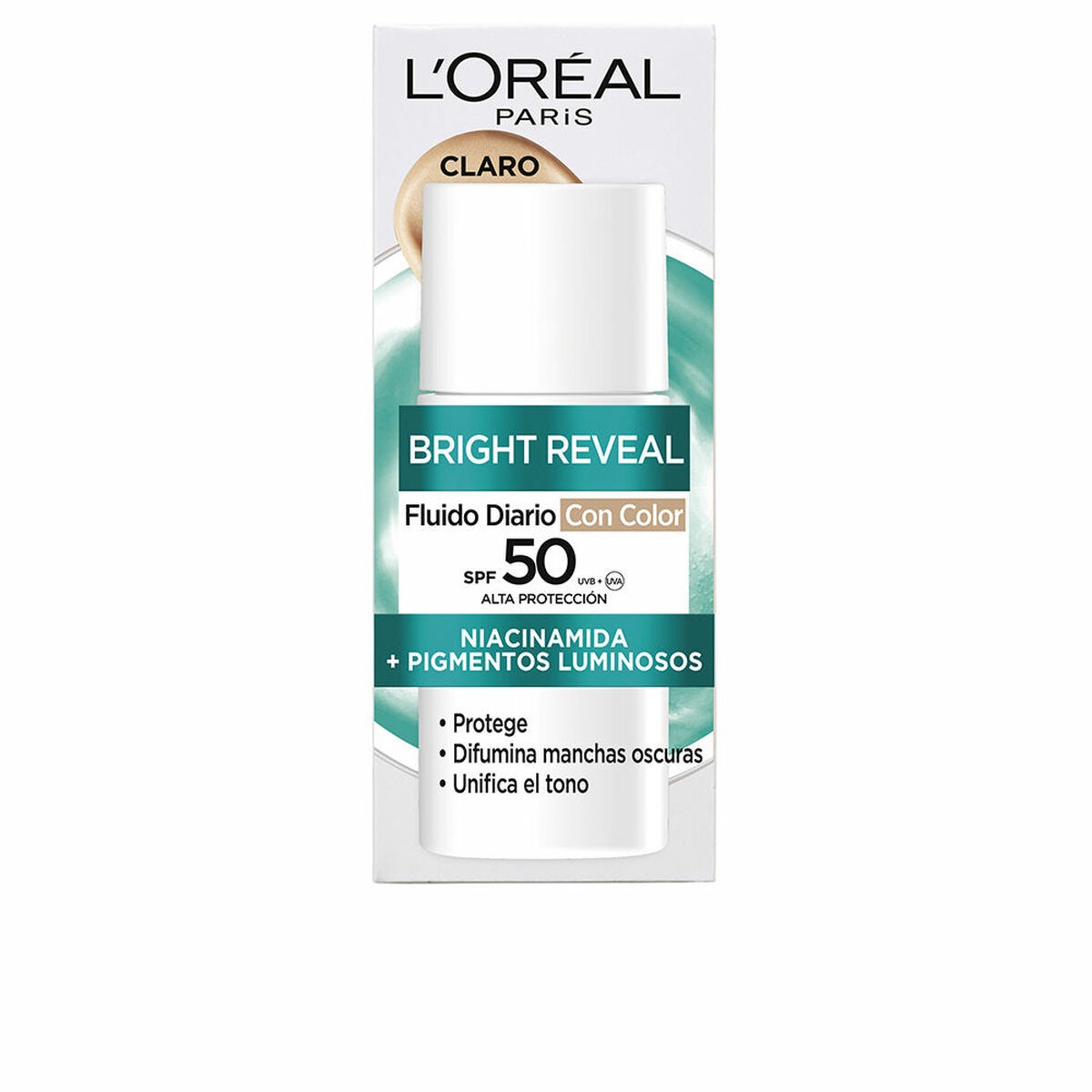 Crema Viso L'Oreal Make Up BRIGHT REVEAL NIACINAMIDA Spf 50 50 ml