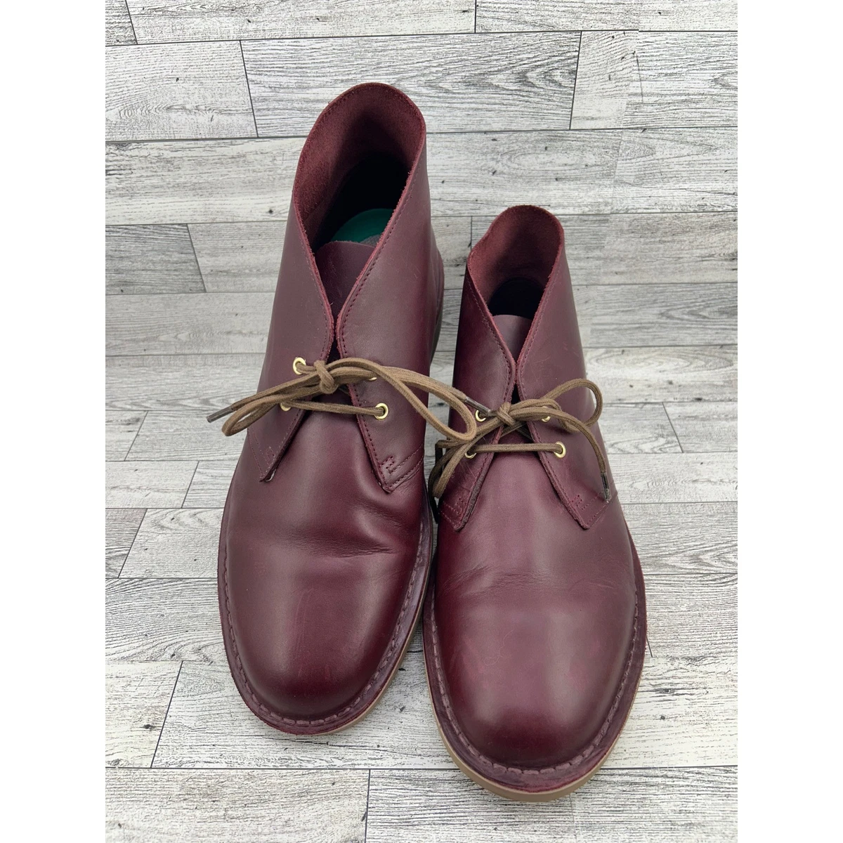 Red Clarks Bushacre Leather Boots for Men for sale | eBay