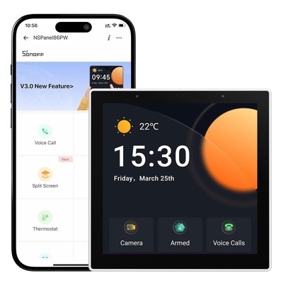 SONOFF NSPanelPro Smart Home Control Panel,Unterstützung der bidirektionalen 