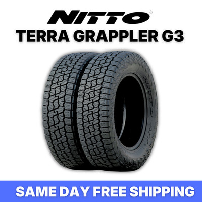 (2) 275/55R20 Nitto Terra Grappler G3 117T XL All Terrain Tires NEW Pair