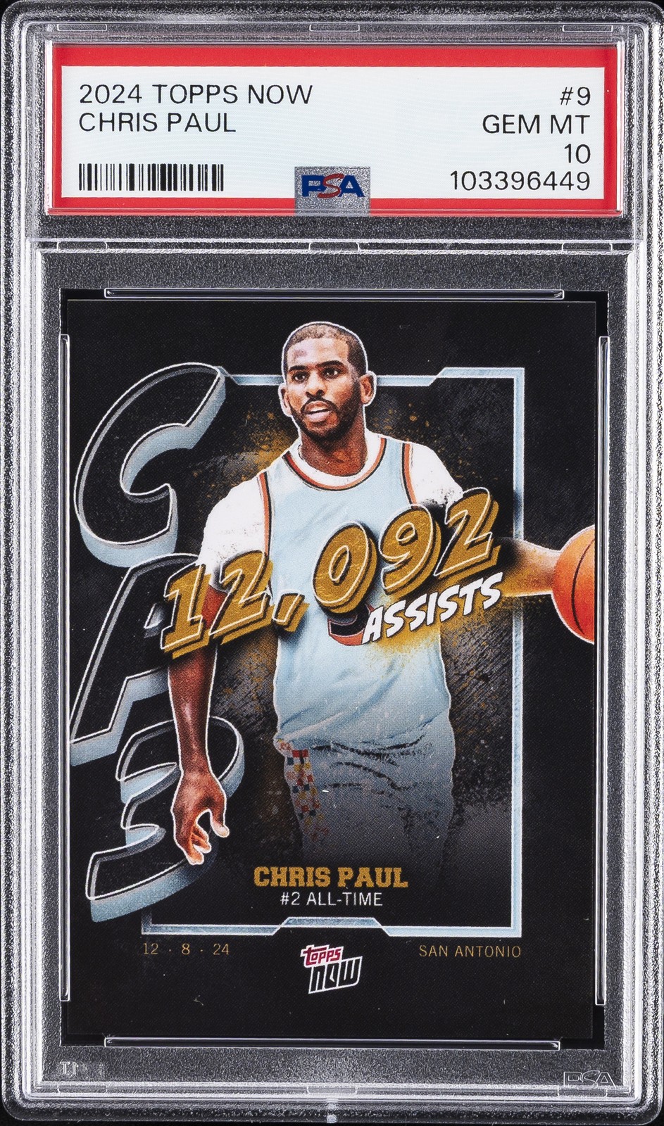 2024 TOPPS NOW #9 CHRIS PAUL PSA 10