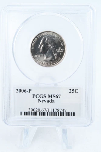 2006-P PCGS MS67 Nevada State Quarter Business Strike 25C
