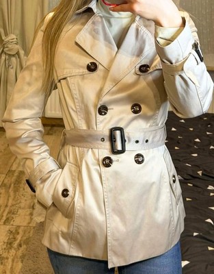 Beige Orsay trench coat / short coat - like new, with belt