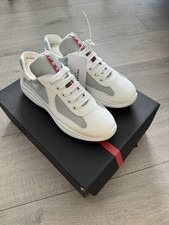Sneakers Prada America's Cup Biker in tessuto bianco da donna taglia 37