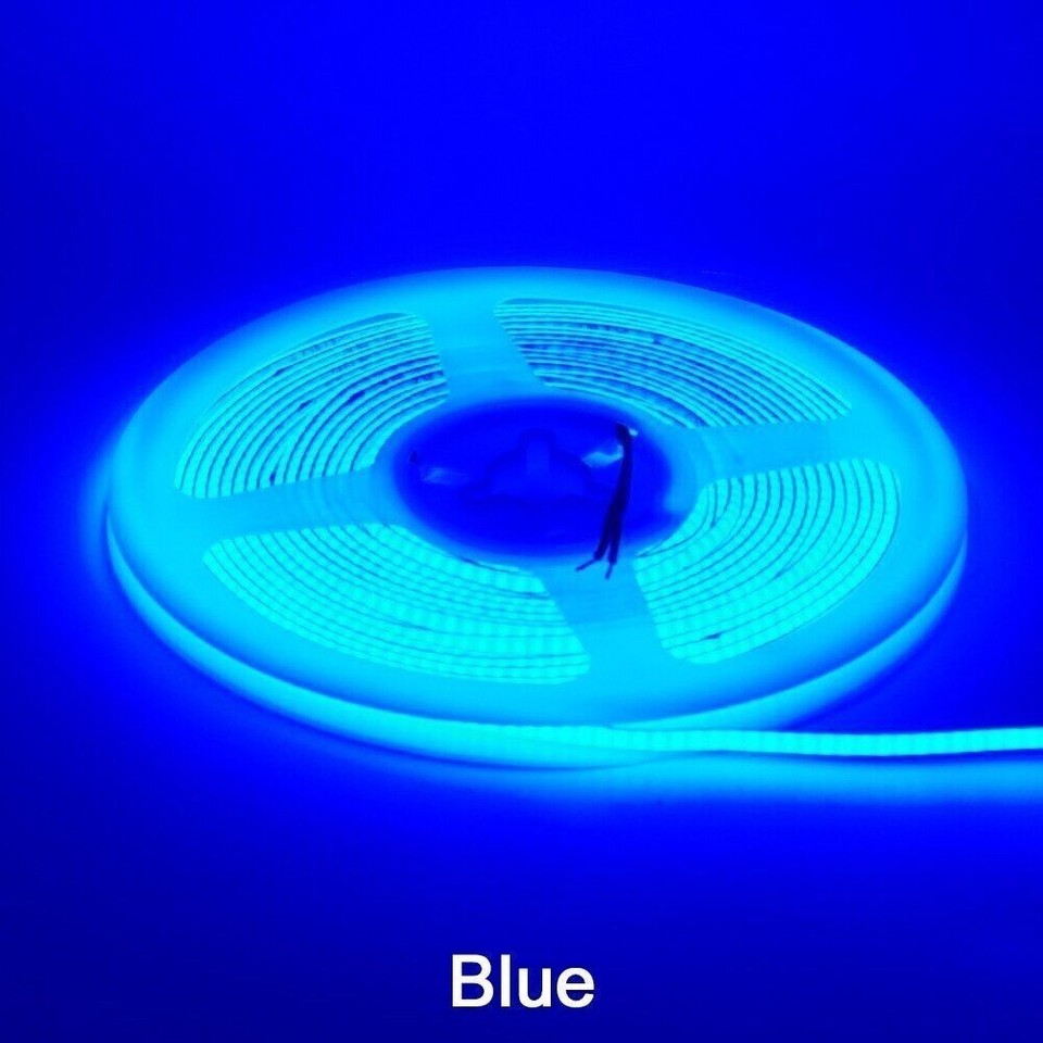Ultra Thin 2mm COB LED Strip Light DC12V Lights Rope Ribbon Lamp Tape ...