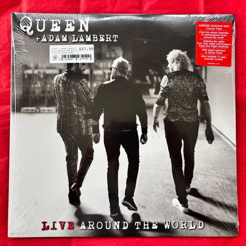 QUEEN + ADAM LAMBERT 2020 Live Around The World RED COLORED Vinyl 2 LP BRAND NEW