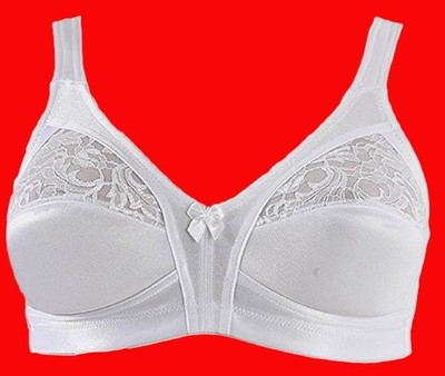 VALBONNE SCHWARZ ODER WEISS FESTE KONTROLLE KOMFORT-BH OHNE BÜGEL 34B BIS 42DD #BA9801