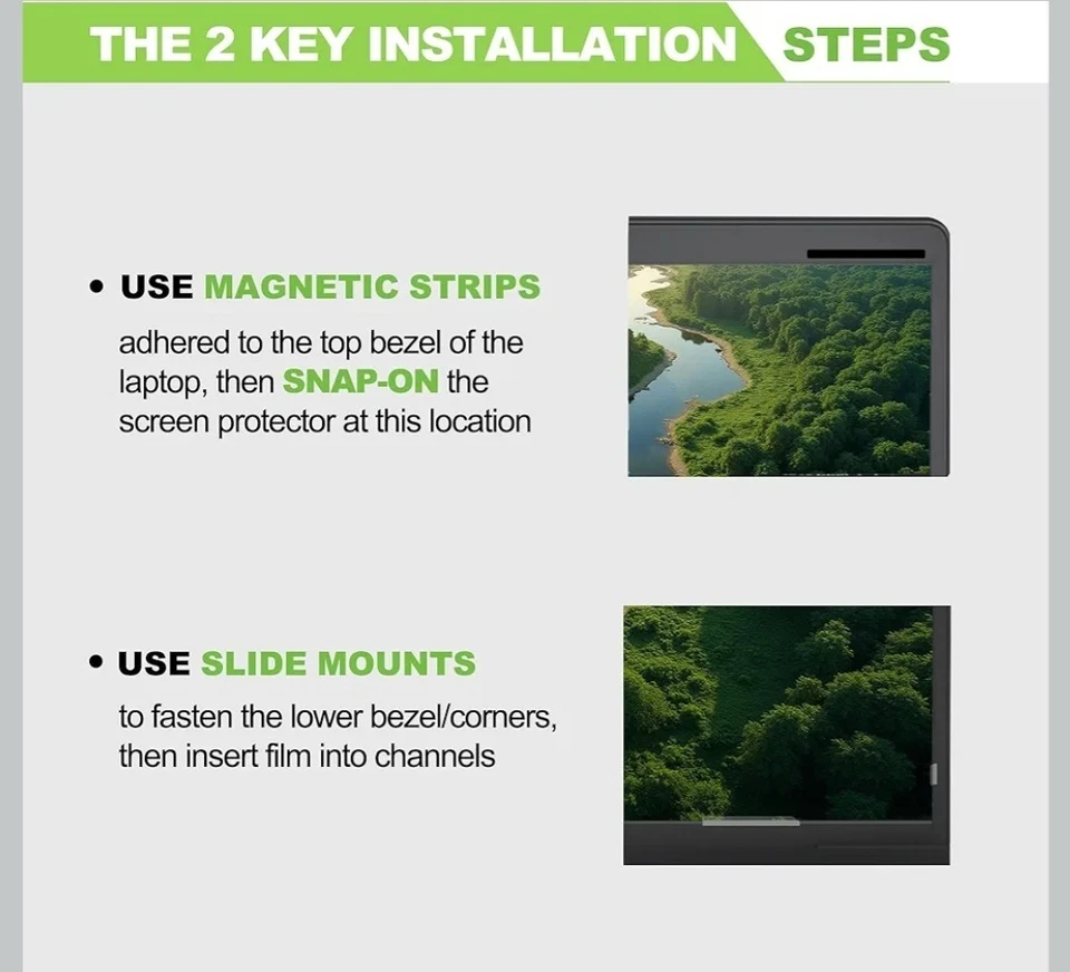 Magnetic Laptop Privacy Screen 14 Inch, Shield 16:9 14 Inch for 16:9 Computer - Image 3 of 4