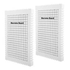 2 Pcs Foam Mesh Woven Panels Blocking Mat Bracelet Board for Making