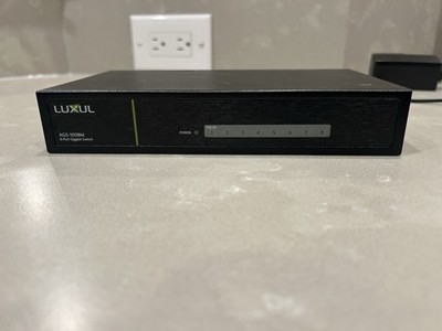 Luxul AGS-1008M 8-Port Unmanaged Layer 2 Gigabit Switch 1Gbps RJ-45