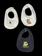 3) Baby Boy Gymboree BIBS, Gently Used