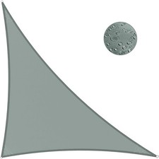 Sun Shade Sail Waterproof, 3m x 3m x 4.3m Grey Garden Shade Sail Right Angle Gar