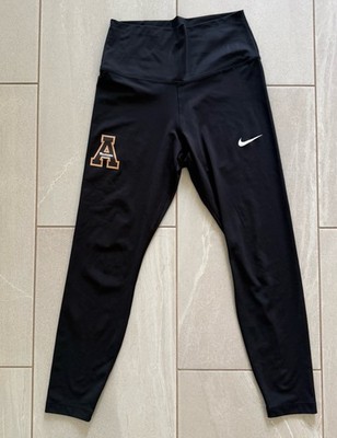 Nike Dri-FIT Appalachian State Mountaineers Leggings Women M Black NCAA Athletic