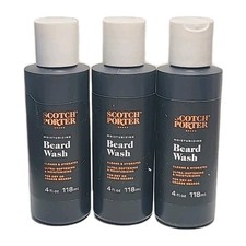  LOT OF 3  Scotch Porter   MOISTURIZING BEARD WASH Cleans Hydrates- 4 oz Each