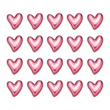 Fridge Magnets, 22 Pcs Love Heart Decorative Magnets, Red Electroplating
