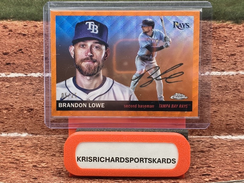 Topps Chrome Platinum Anniversary 2025 Brandon Lowe #194 Tampa Bay Rays MLB /25