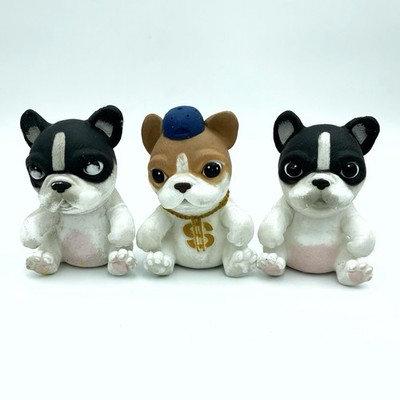 Little Live Pets OMG Pets Interactive Lot Of 3 Bulldogs Hip Hop *READ*