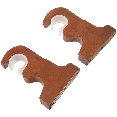 2 Pcs Einzelstangenhalterung Gardinenstangenstabilisatorhalterung Für