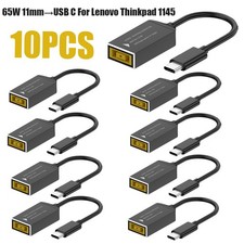 10X 65W Laptop Charger Converter USB Type C Power Charging Cable Adapter 1145