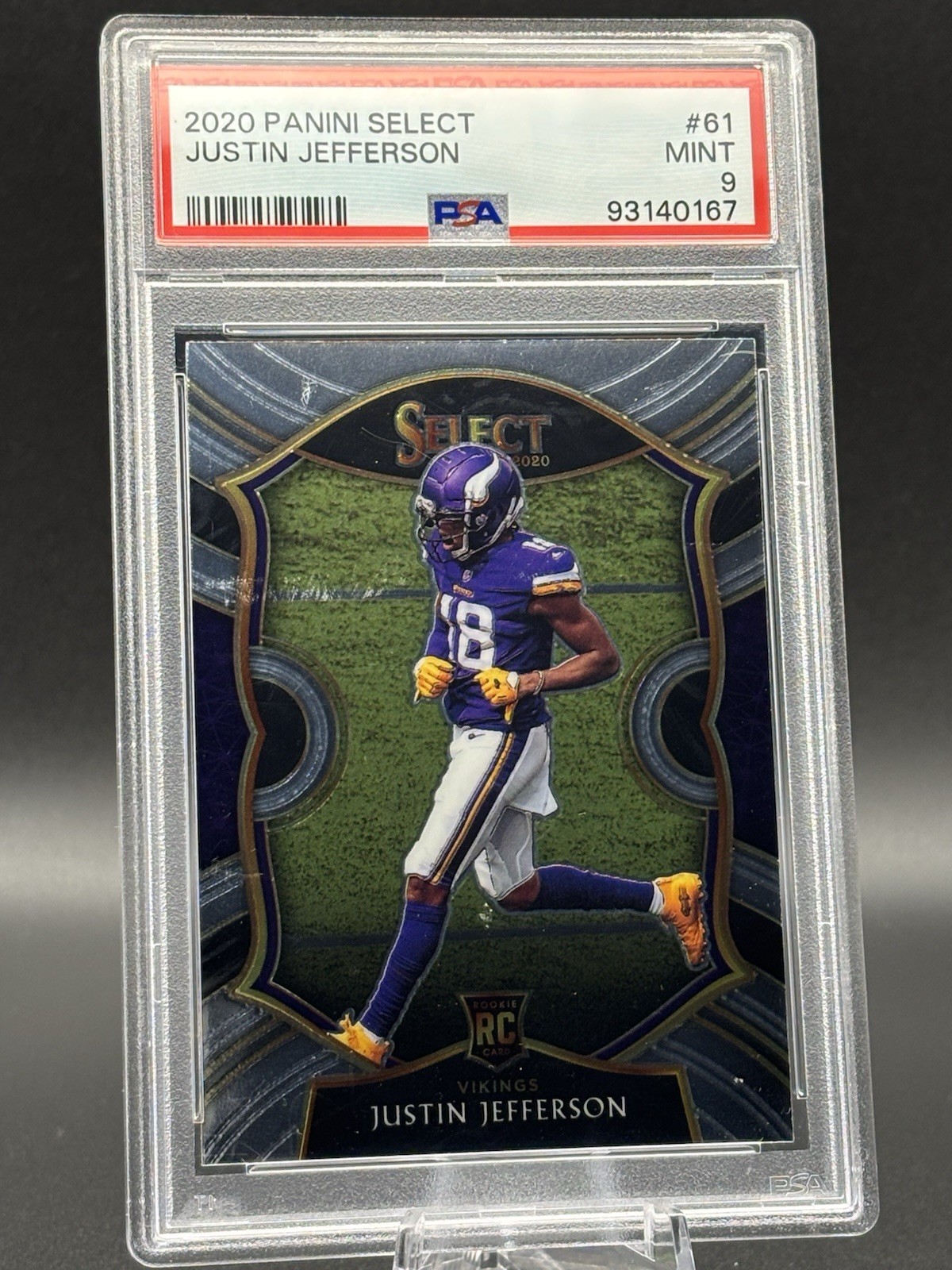 2020 Panini Select Justin Jefferson #61 PSA 9 MINT