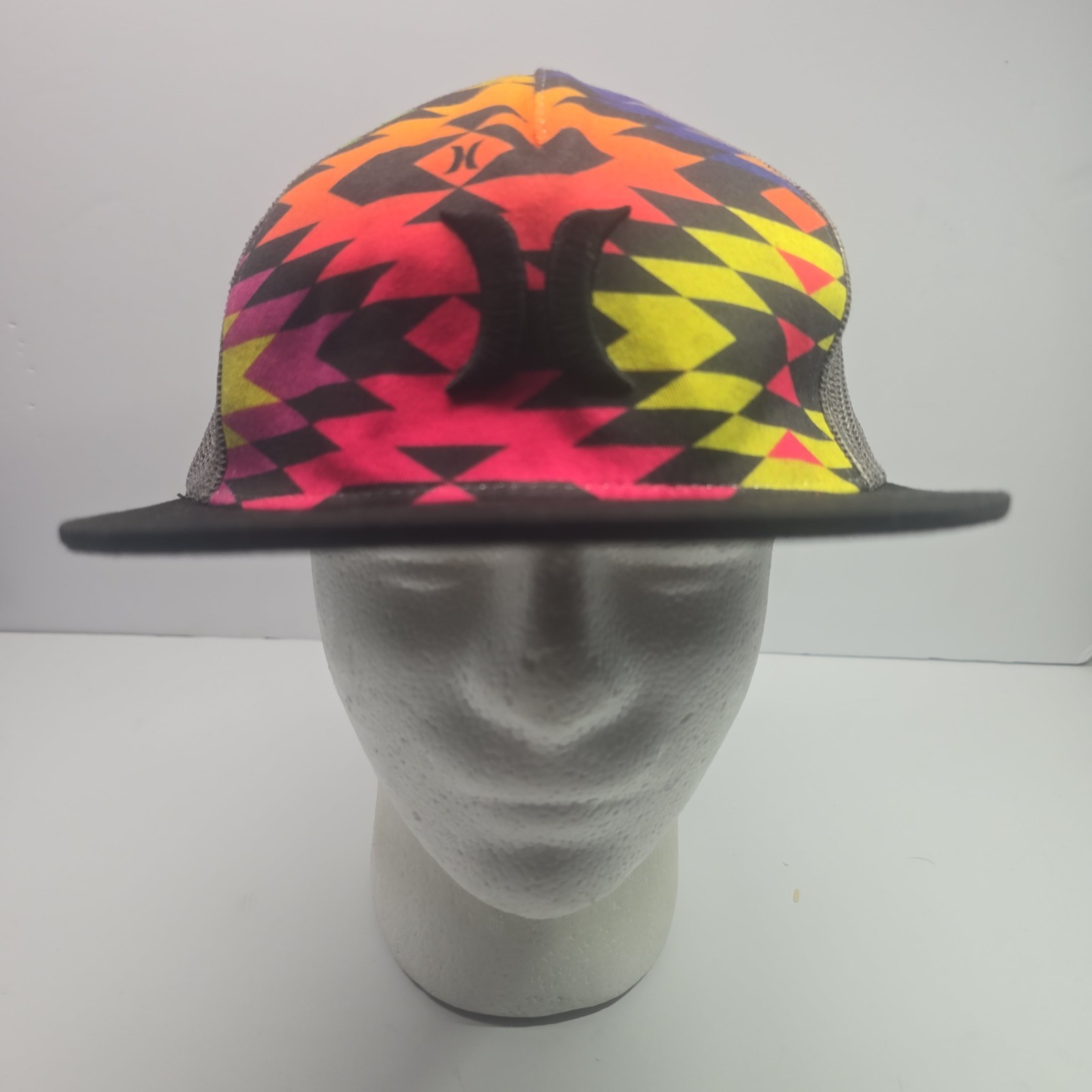 Hurley Multicolor Aztec Pattern Snapback Flat Bil… - image 2