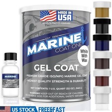 High Gloss Gel Coat White Wax Boat Repair UV Blister Resistant Permanent Cure US
