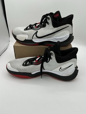 Nike Renew Elevate 3 Pure Platinum Black Red Men s Size 13 Pre-owned Nike.