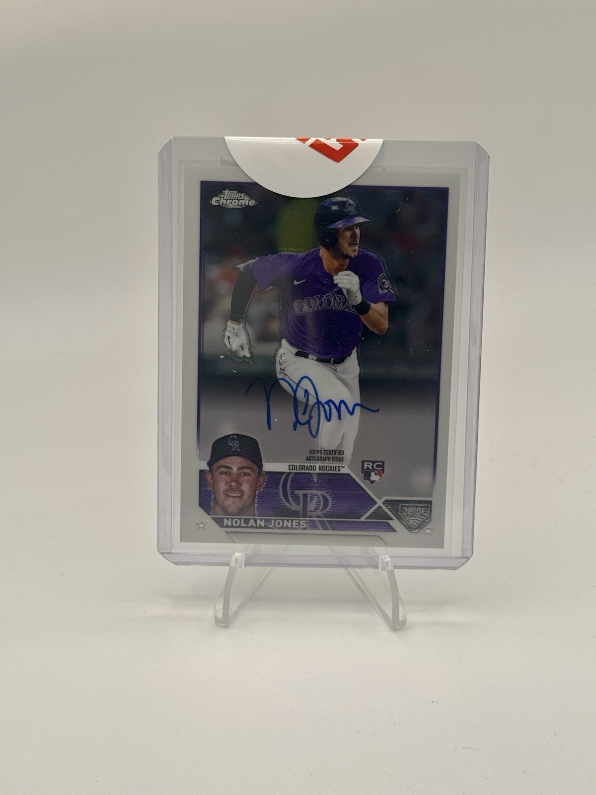 Nolan Jones 2023 Topps Chrome RC AUTO Rookie AUTOGRAPH Guardians Rockies D6