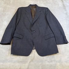 Polo University Club Ralph Lauren Gray Glen Plaid Virgin Wool Blazer USA Made