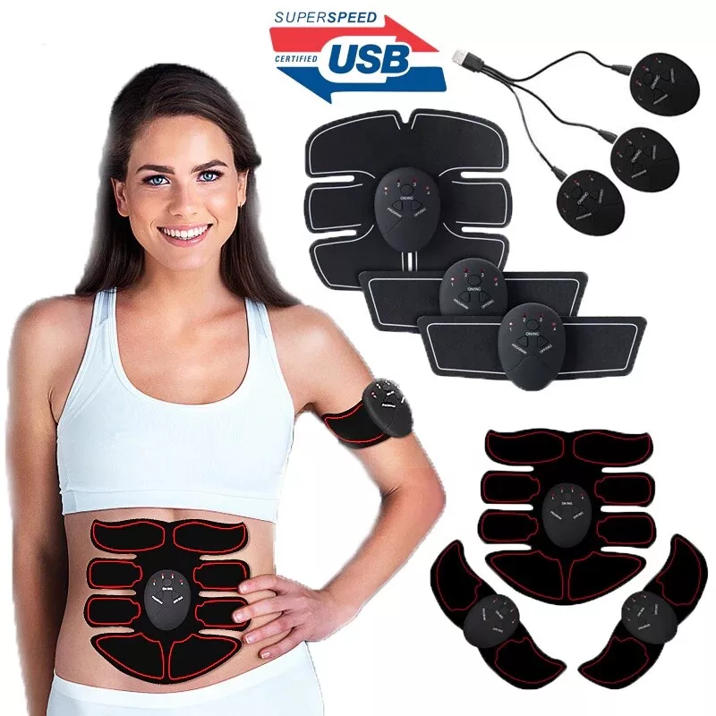 MDHAND Electric Muscle Stimulation EMS Ab Stimulator EMS Muscle Training  Gear Abdominal Muscle Trainer for Men And Women