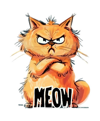 XXL 18X18 Autoaufkleber Grumpy Cat Aufkleber Wetterfester Vinyl Sticker