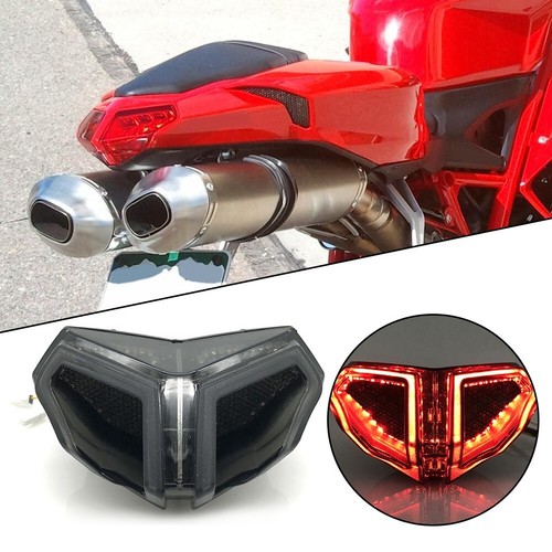 Integrated LED Rear Tail Light Brake Turn Signals For-Ducati 848 1098 1198 - Picture 3 of 15