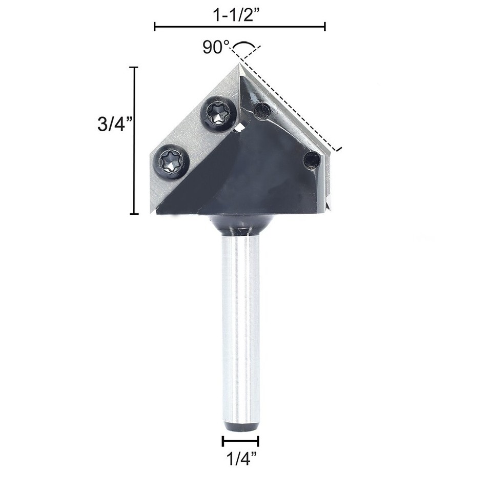 Efficient 90 Degree V Groove Cutter for Handheld and Table Mounted